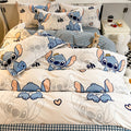 Disney Authorized Stitch Sheet Set 4pcs, Adult Bedding, Home Decoration Contains A Quilt Cover, A Flat Sheet And Two Pillowcases