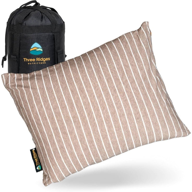 Latex Foam Adventure Pillow - Compressible, Adjustable, Camping, Roadtrip, Airplane, Travel, Camping Essential