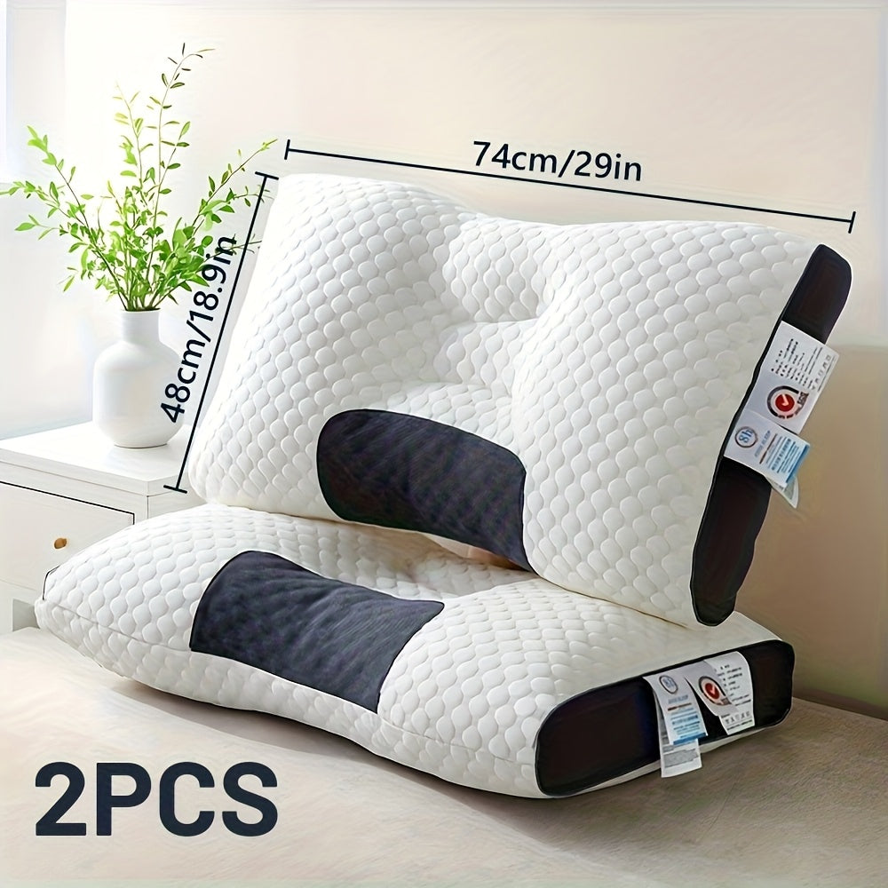 Cervical Pillow, with Cotton for Cervical And Spinal Support, Directional Orthopedic Massage Pillow