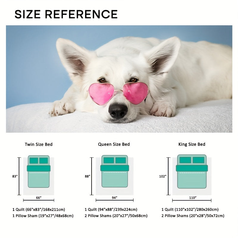 3pcs Queen King Size Luxury Modern Sea Shell Embroidered Quilt Set, 100% Polyester, Creme White - Includes 1 Quilt and 2 Pillow Shams, Lightweight Soft Matelasse Coverlet for All-Season Comfort, Comfortable Clothing|Quilted Design|Textured Fabric