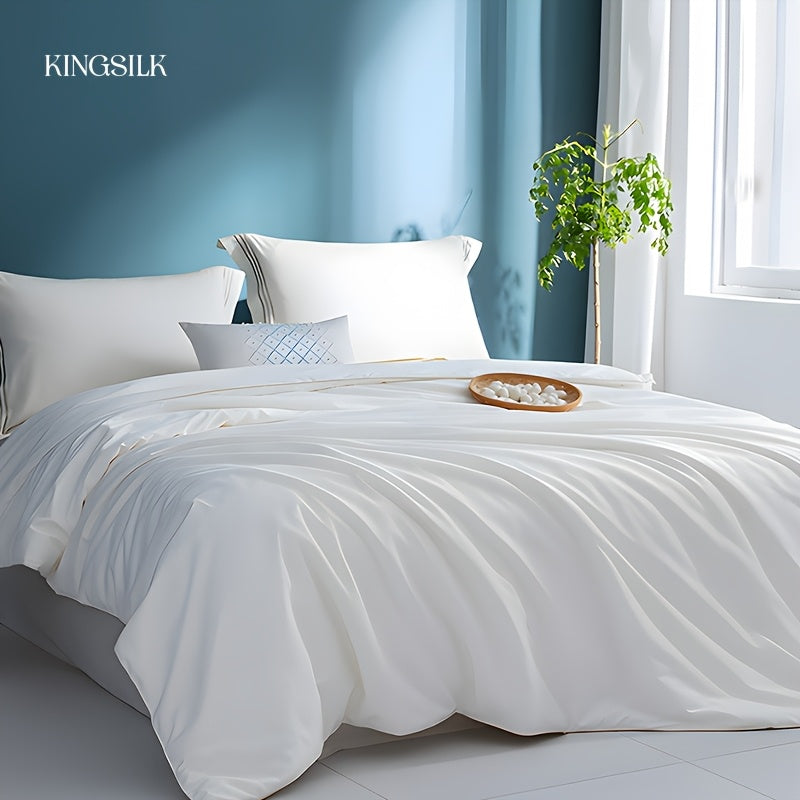 KING SILK, Mulberry Silk Quilt KING SILK 100% Mulberry Silk Quilt | Super Soft, Warm In Winter And Cool In Summer, Breathable And Close Fitting, Luxury Large Size