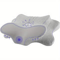 Cervical Neck Pillow, Foam Pillows Neck, Ergonomic Neck Support Pillow with Breathable Pillowcase, Orthopedic Contour Pillow Side Back Stomach Sleeper, Gray, Very Firm Small Neck Bone Pillow, Neck Pillow for Neck, Latex Neck Pillow, Neck Travel Pillow, Ba
