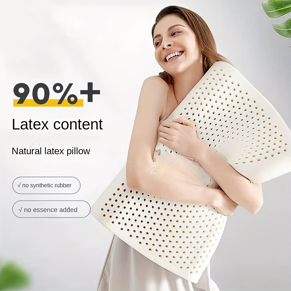 Thailand Latex Pillow for Neck Protect Vertebrae Health Care Orthopedic Massage Pillows for Sleeping, Posture Correction, Sleep Support, Ergonomic Design, Supportive Sleep Aid, Hand Wash Only, Durable Construction, Pillow, Sleep Cushion, Chronic Sufferers