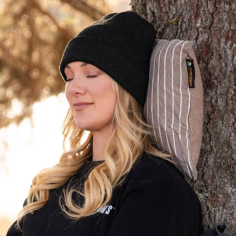 Latex Foam Adventure Pillow - Compressible, Adjustable, Camping, Roadtrip, Airplane, Travel, Camping Essential