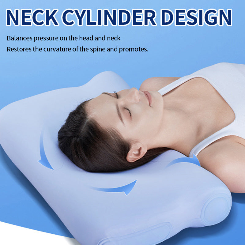 P3E Cervical Neck Pillow for Sleeping - Cooling Pillow, 3-Layer Ergonomic Neck Pillow with Adjustable Pillow Raiser for Side & Back Sleepers, Ergonomic Memory Foam Pillow, Medium Firm