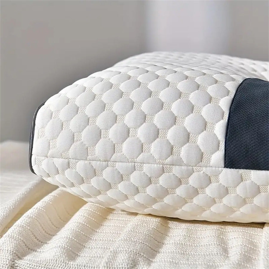 Ergonomic Neck Pillow for Sleeping - Soft Breathable Pillow Core with Spinal Support, Machine Washable Bed Pillow for Side\u002FBack\u002FStomach Sleepers, Neck & Cervical Alignment, Ideal Gift for Home, Travel, Office - White, Neck Pillow for Sleeping, T