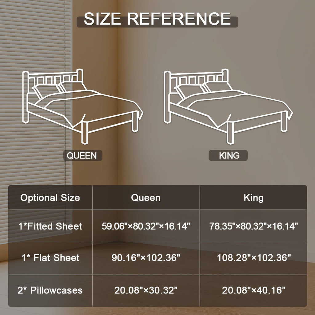 Ocean Blue Linen Sheets Queen Size, 100% Washed French Linen Sheets Set With 4pcs Queen Bedding Sheets Set With Durable Deep Pocket Fitted Sheet, Flat Sheet And 2 Pillowcases