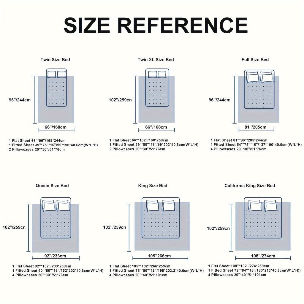 LBRO2M 4\u002F6pcs Bamboo Bed Sheets Set, Luxury Silky Breathable Sheet Set, Ultra Soft Sheet for Hot Sleepers, 16\