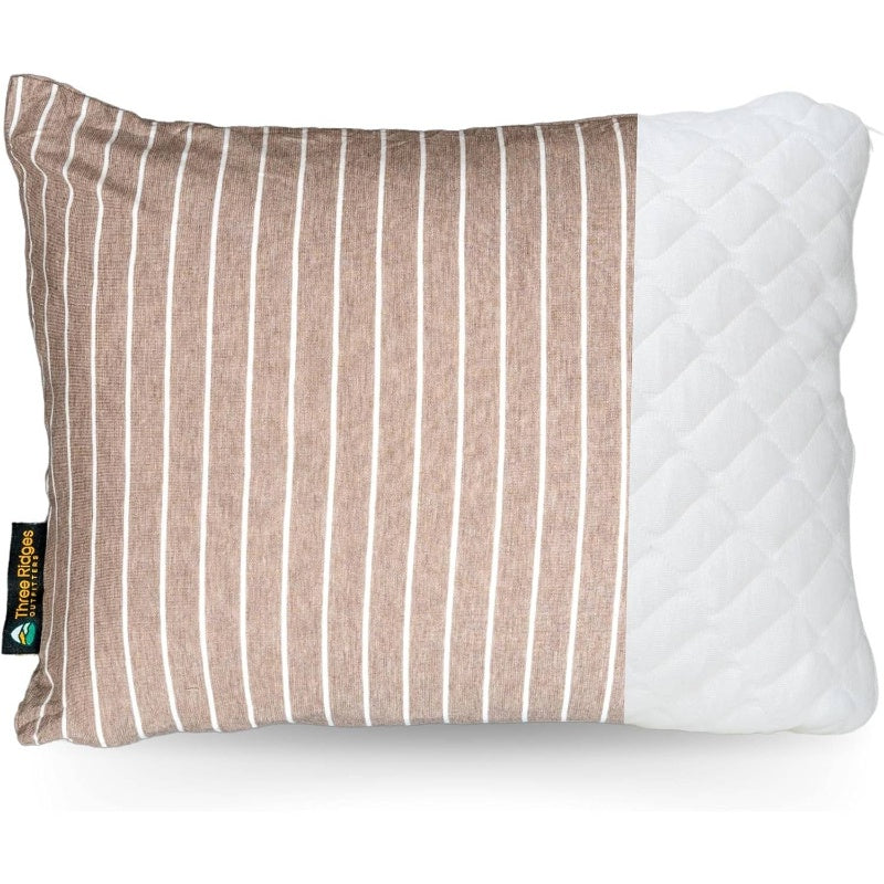 Latex Foam Adventure Pillow - Compressible, Adjustable, Camping, Roadtrip, Airplane, Travel, Camping Essential