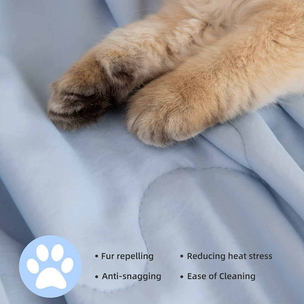 Three Geese Cooling Comforter King Size - Lightweight Soft Breathable Summer Comforter For Hot Sleepers And Night Sweats, Stay Cool All Night, Double Stitch, Q-Max\u003E 0.4 Ultra Soft Cooling Throw Cooling Blanket, Light Blue 106x90