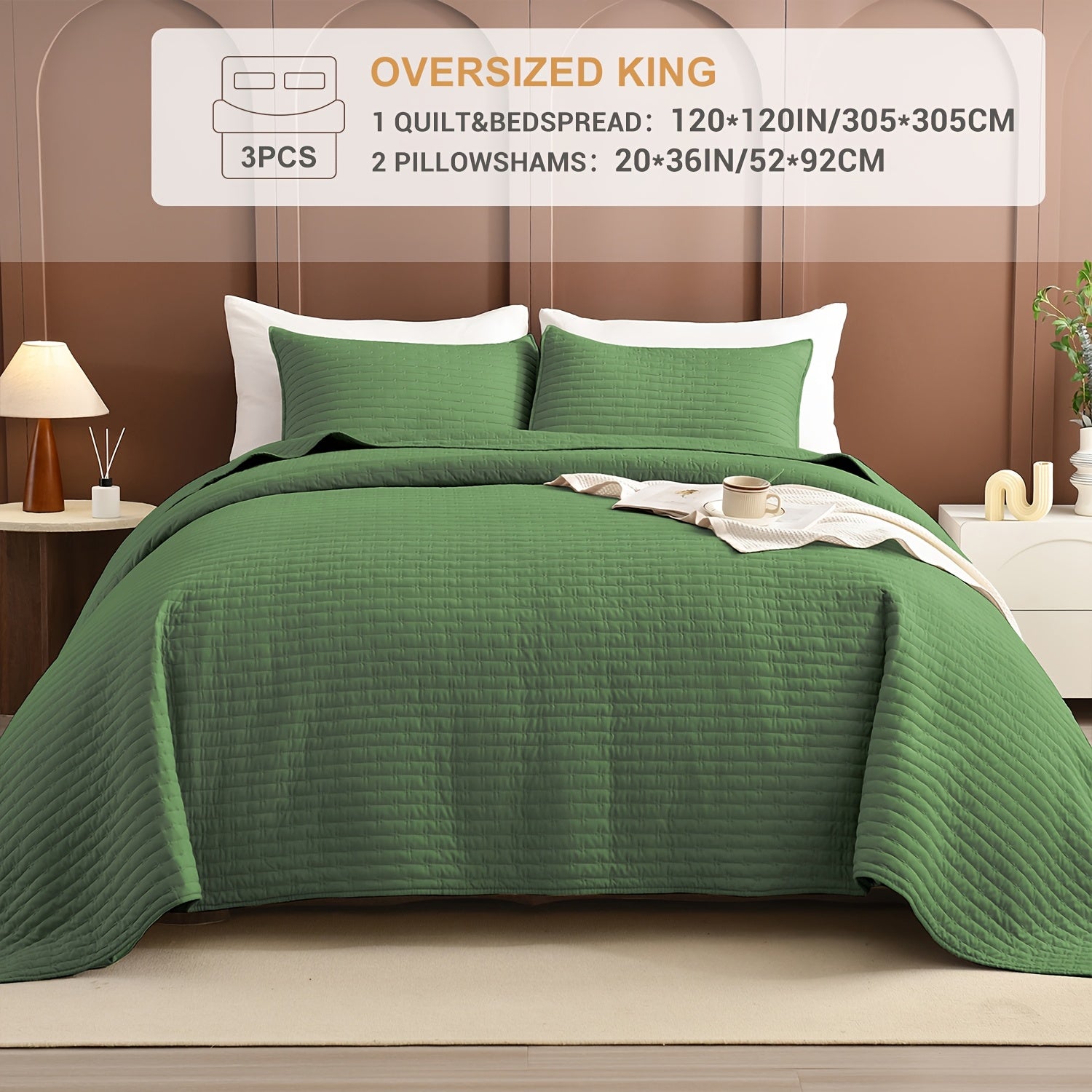 Lightweight Soft Extra Large Thin Quilt Set 3pcs, Minimalist Aesthetic Style, Ultra-Soft Comfortable Lightweight Bedding for All Seasons