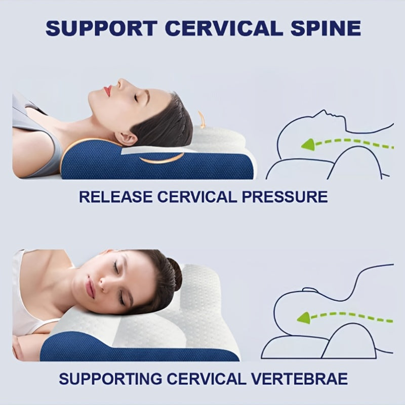 Two Ergonomic Neck Pillows, A Neck Tension Relief Pillow, A Sleep Pillow, A Neck Contour Pillow, And A Side Back Prone Pillow