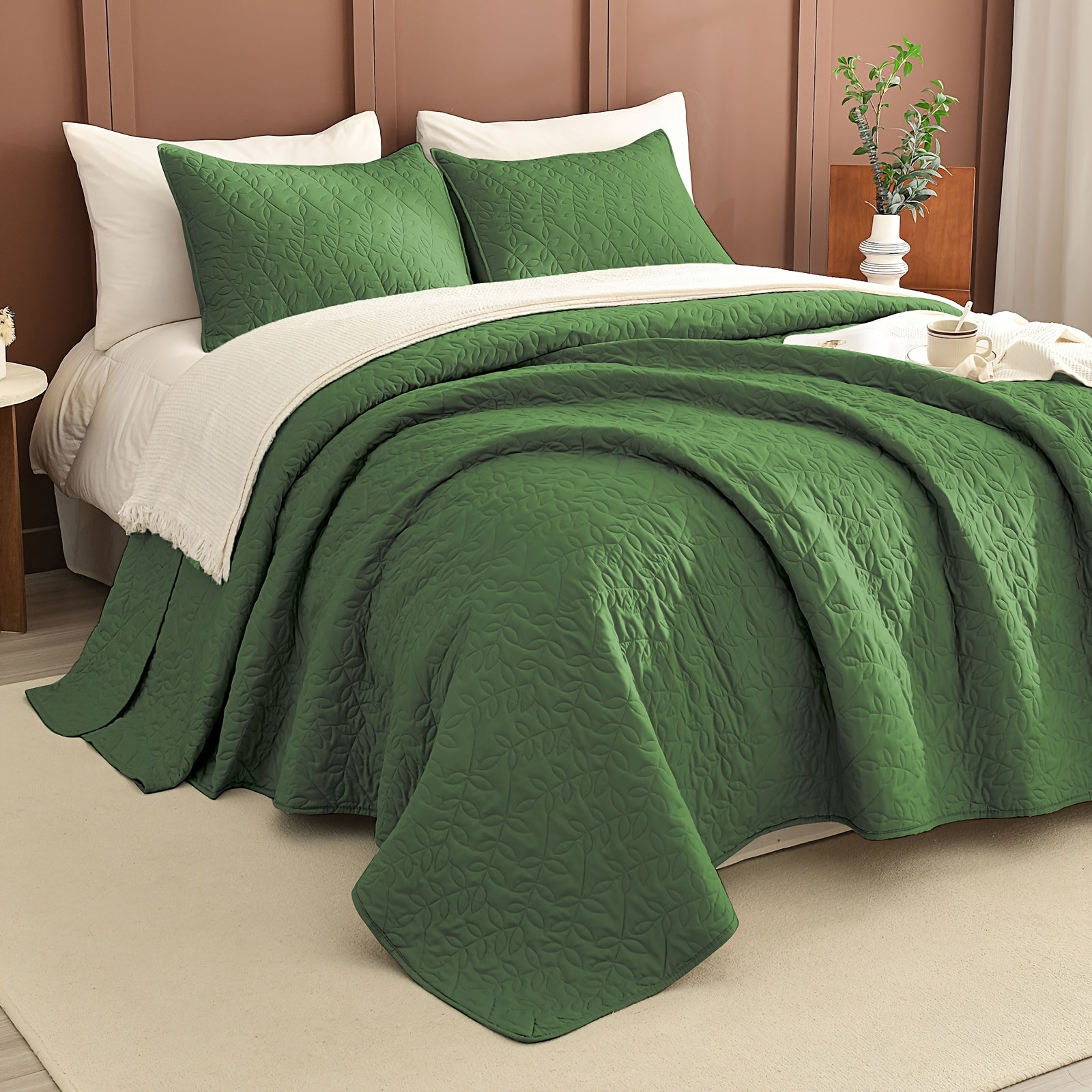 Lightweight Soft Extra Large Thin Quilt Set 3pcs, Minimalist Aesthetic Style, Ultra-Soft Comfortable Lightweight Bedding for All Seasons