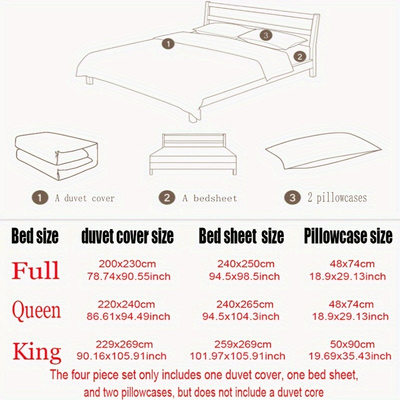 European And American Style Light Luxury Four-piece Bed Set High-end Embroidered Lace Quilt Set Sheet