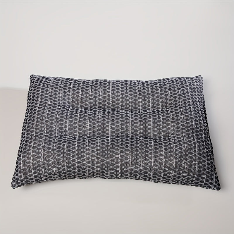 Graphene Latex Pillow - Crushed Particle Cervical Pillow for Neck Relief, Retro Red Design, Latex, Hand Wash Only, Multi-Use Home & Office Pillow for Corporate Gifts & Group Purchases, Smooth Texture Finish