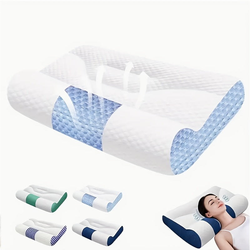 Two Ergonomic Neck Pillows, A Neck Tension Relief Pillow, A Sleep Pillow, A Neck Contour Pillow, And A Side Back Prone Pillow