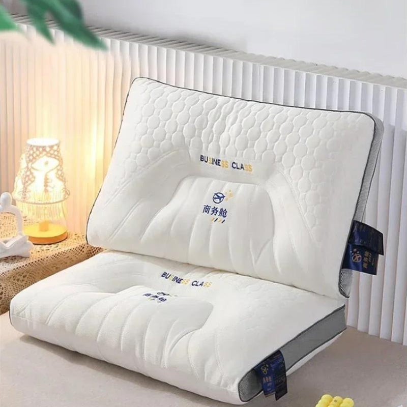 Cloud Low Pillow Thailand Latex Flex Support Adaptable Back Sleeper for Office Lunch Break\u002FTravel Portable Comfort Specialist, Posture Correction, Travel Pillow, Ergonomic Design, Lightweight Pillow, Hand Wash Only, Latex Material, Supportive Cushion