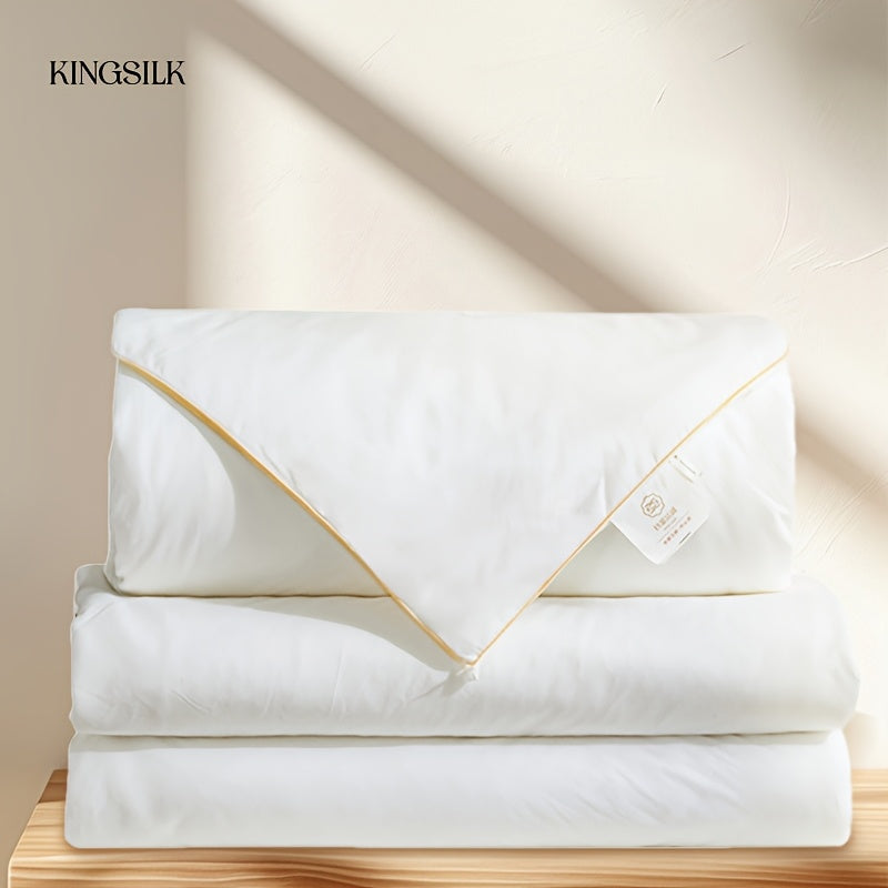 KING SILK, Mulberry Silk Quilt KING SILK 100% Mulberry Silk Quilt | Super Soft, Warm In Winter And Cool In Summer, Breathable And Close Fitting, Luxury Large Size