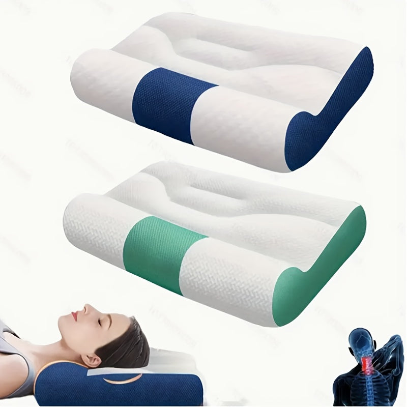 Two Ergonomic Neck Pillows, A Neck Tension Relief Pillow, A Sleep Pillow, A Neck Contour Pillow, And A Side Back Prone Pillow