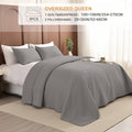 Lightweight Soft Extra Large Thin Quilt Set 3pcs, Minimalist Aesthetic Style, Ultra-Soft Comfortable Lightweight Bedding for All Seasons