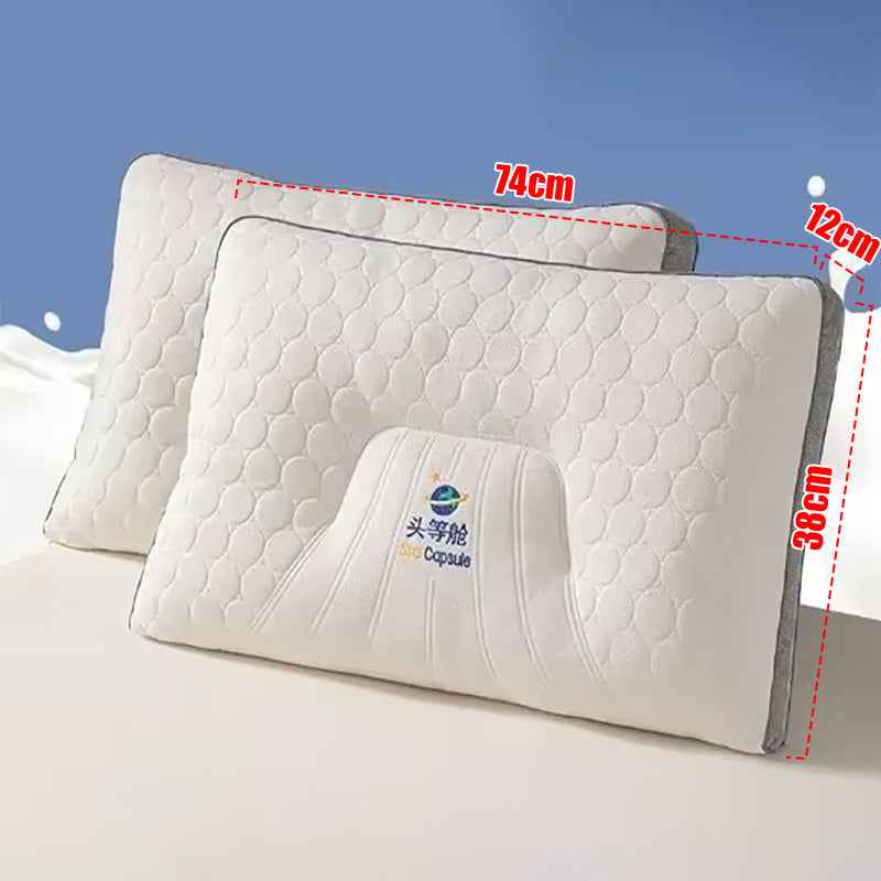Cloud Low Pillow Thailand Latex Flex Support Adaptable Back Sleeper for Office Lunch Break\u002FTravel Portable Comfort Specialist, Posture Correction, Travel Pillow, Ergonomic Design, Lightweight Pillow, Hand Wash Only, Latex Material, Supportive Cushion