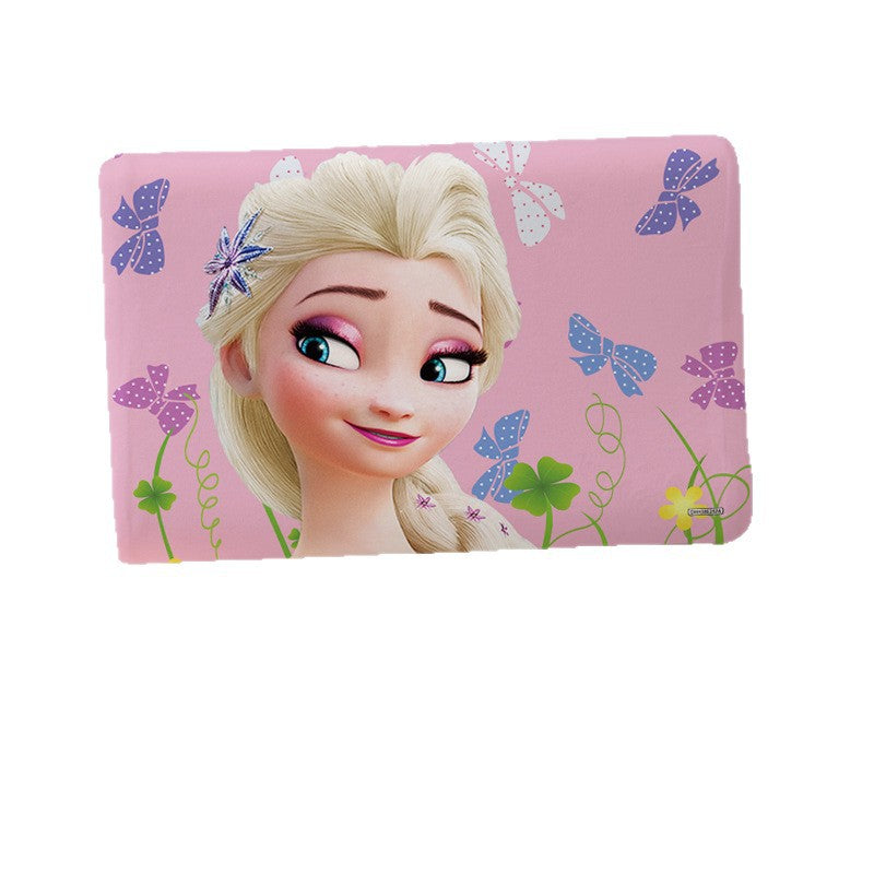 summer new Princess Aisha milk velvet pillowcase 360 wrapped pillow with elastic cool latex pillow., Summer Sleep, Hot Weather Comfort, Elastic Cover, Stylish Bedding, Comfortable Padding, Latex Filling, Adjustable Support, Pillow Protector, Home Decor Lo